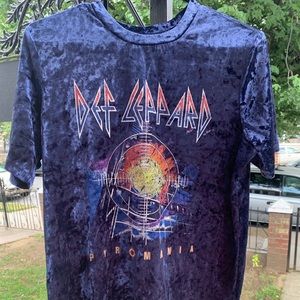 Rock star Inspired light weight velvet t-shirt